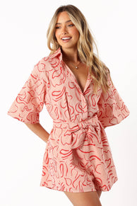 PLAYSUITS @Kellie Playsuit - Pink Floral