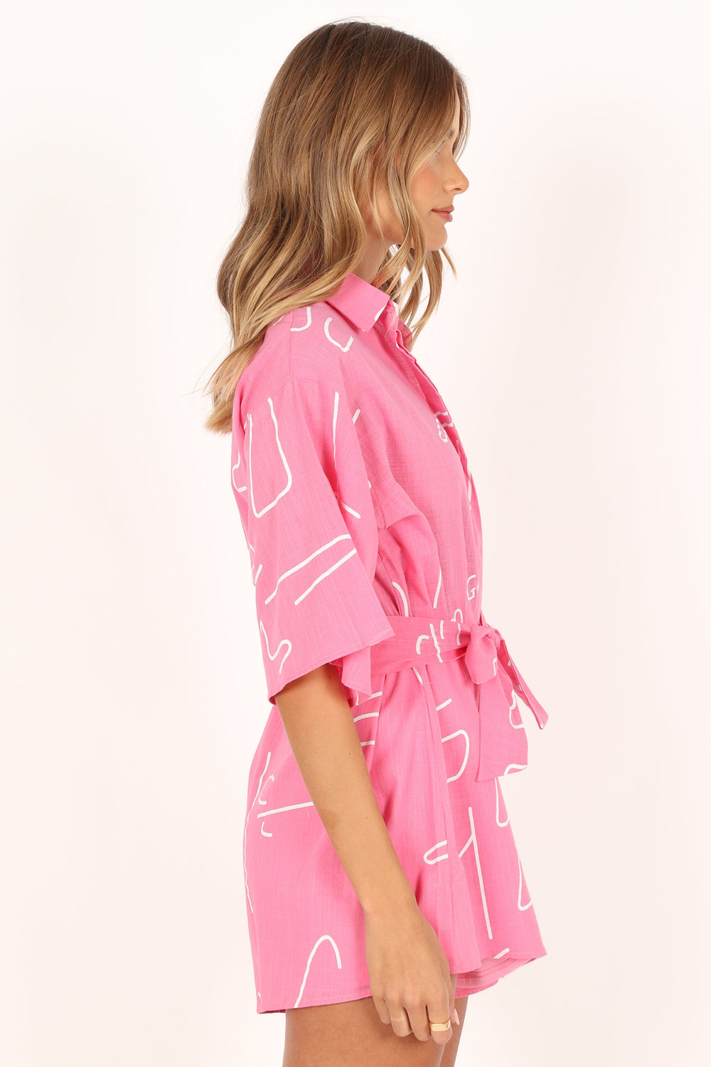 PLAYSUITS @Kellie Romper - Pink