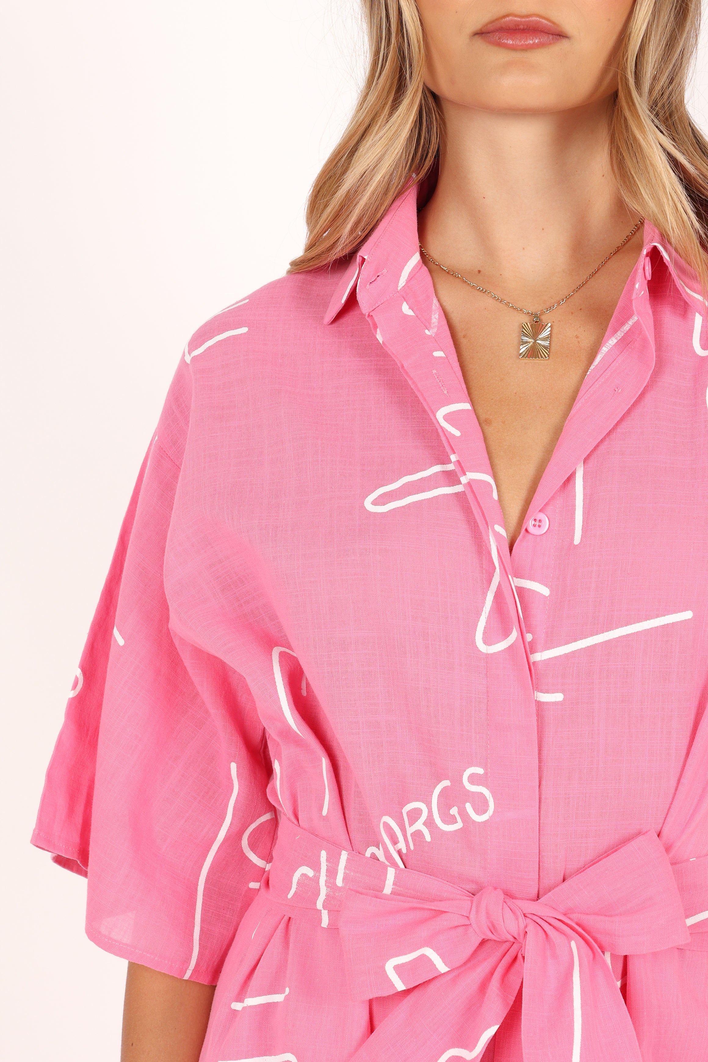 PLAYSUITS @Kellie Romper - Pink