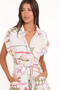 PLAYSUITS Kensie Tie Waist Playsuit - Italia