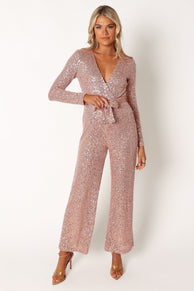 PLAYSUITS @Kiera Jumpsuit - Rose Gold