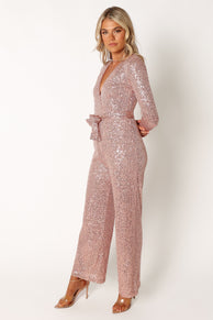 PLAYSUITS @Kiera Jumpsuit - Rose Gold