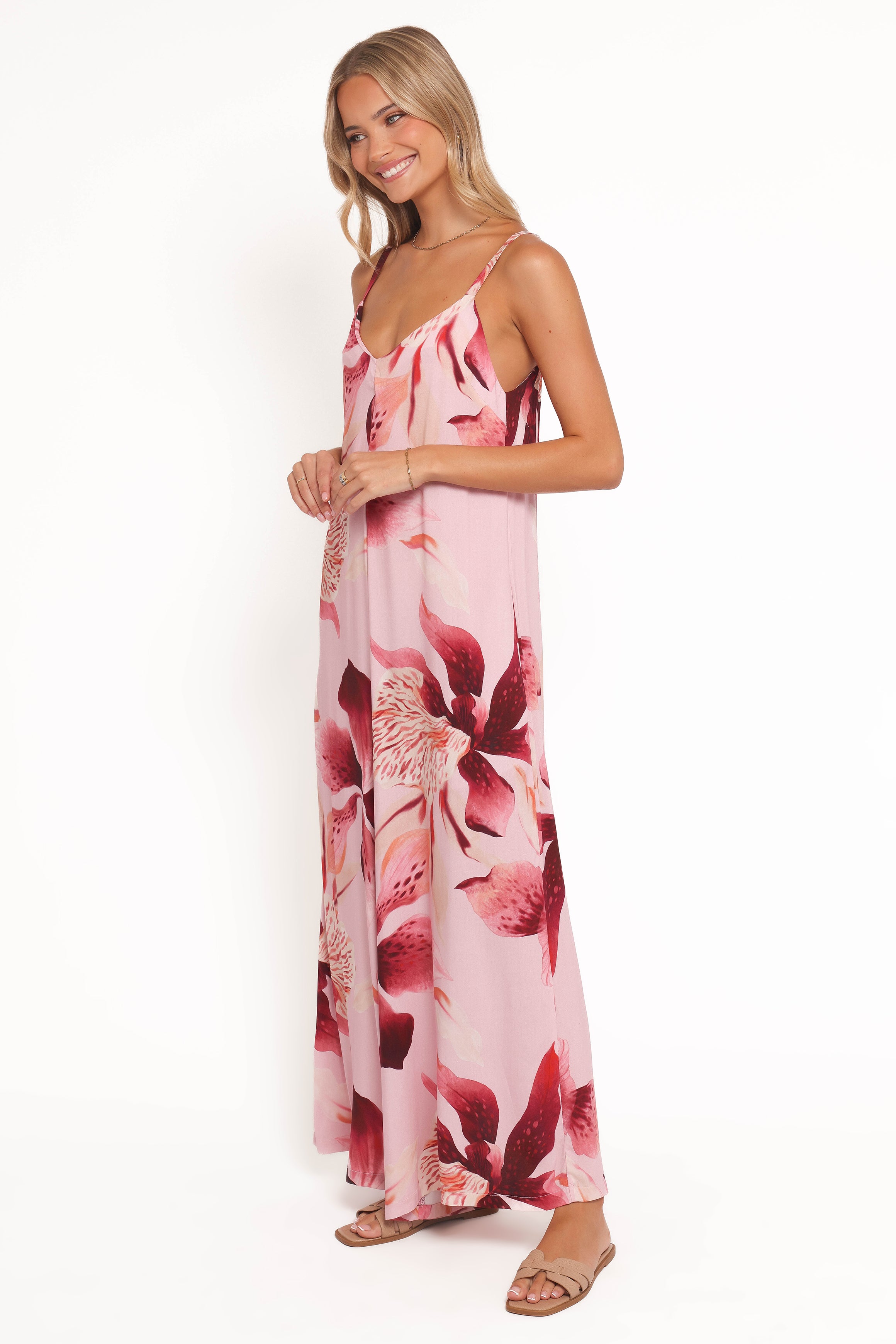 PLAYSUITS Kiki Wide Leg Jumpsuit - Blush Floral