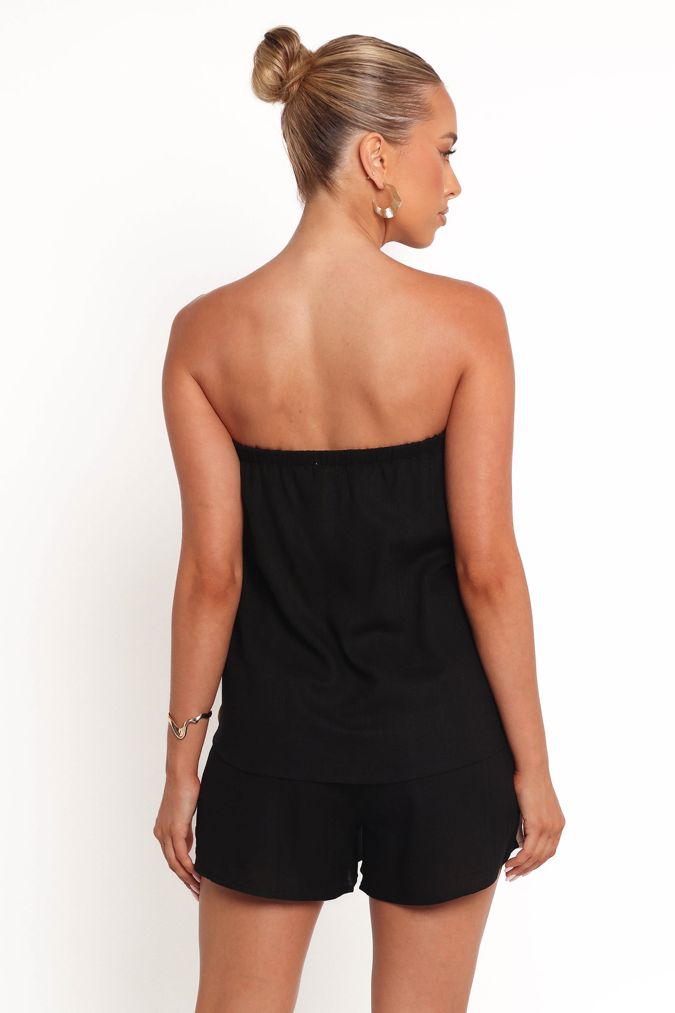 PLAYSUITS Kristia Strapless Playsuit - Black