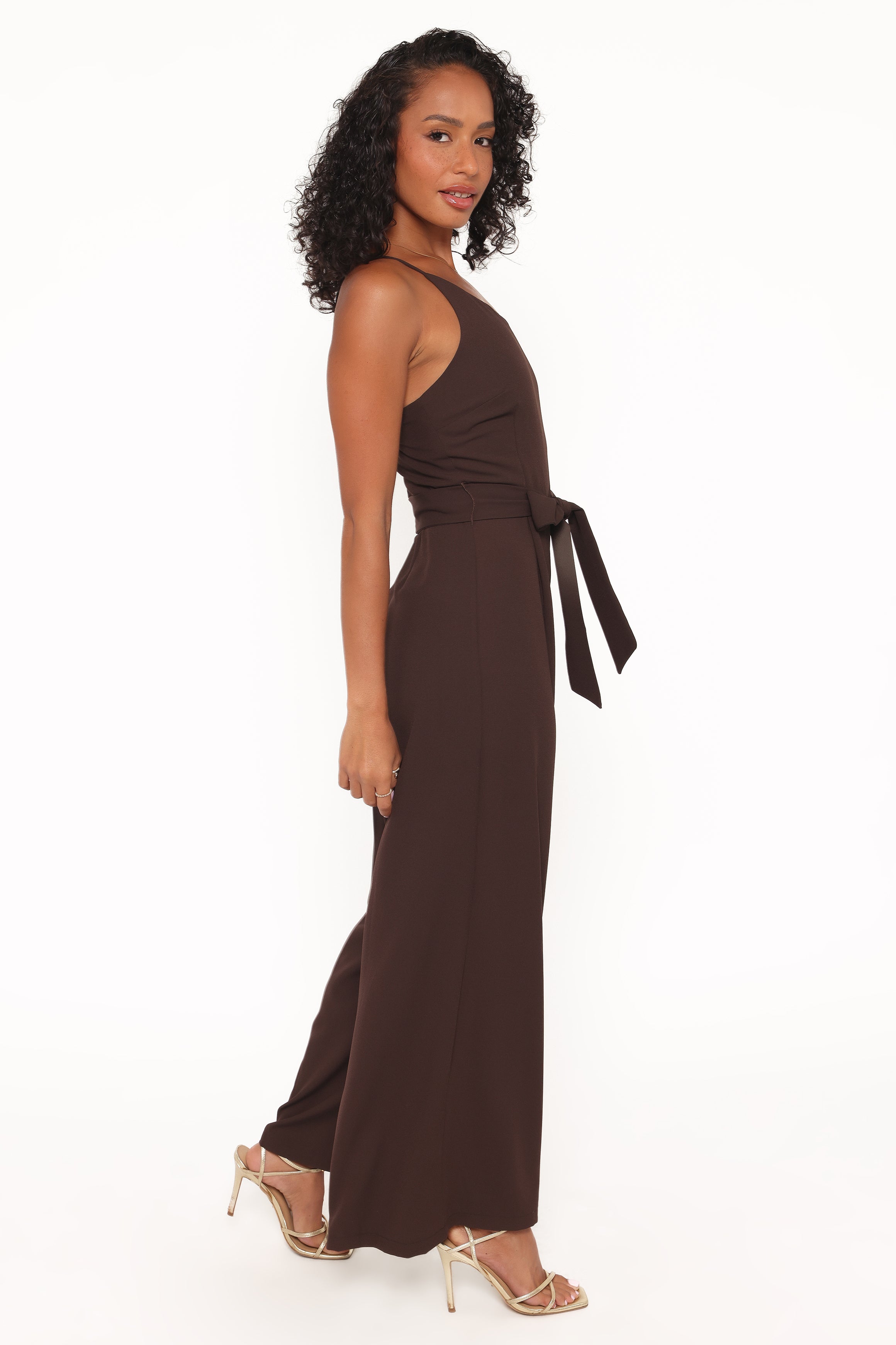 PLAYSUITS Leyton Jumpsuit - Chocolate Brown