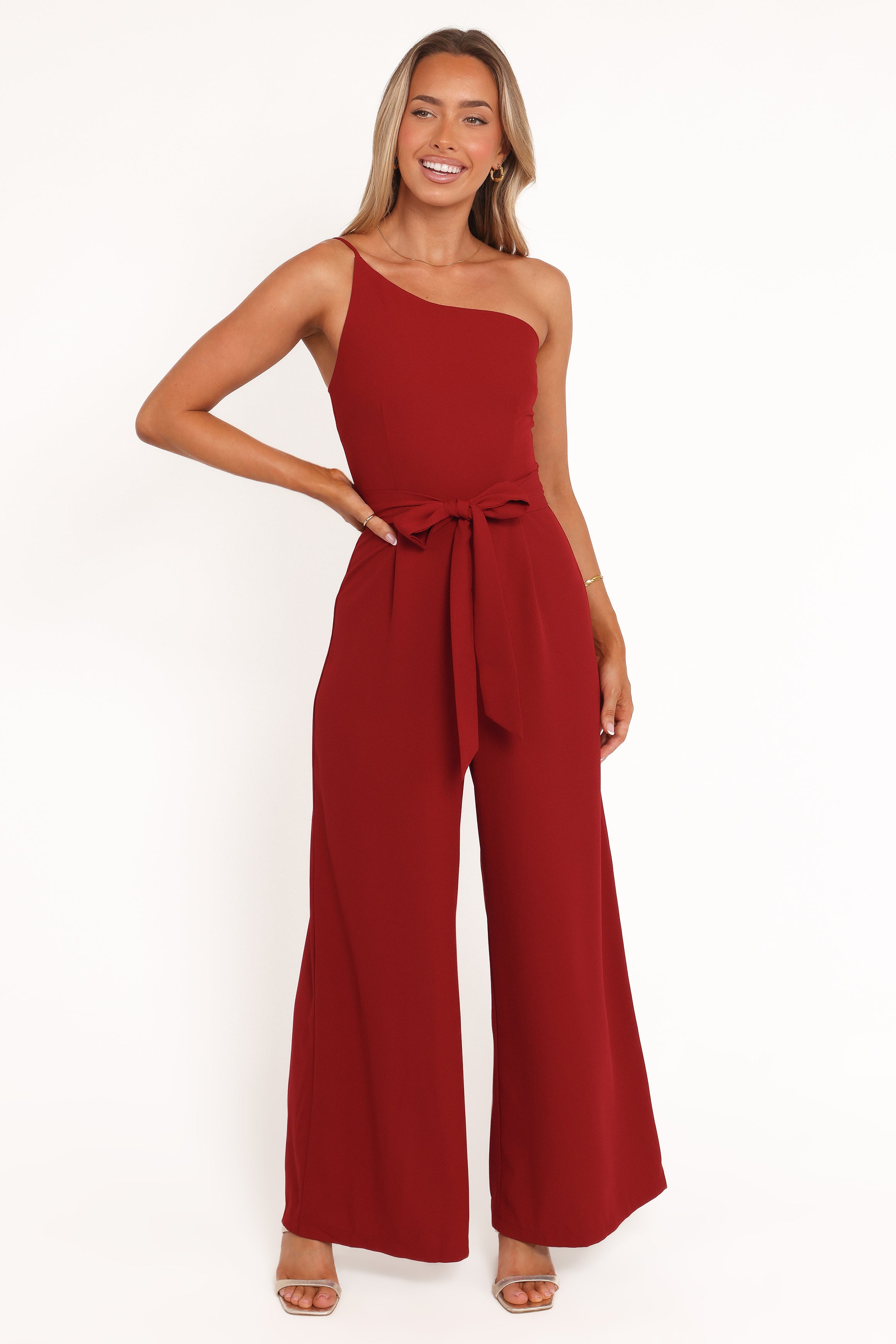 PLAYSUITS Leyton Jumpsuit - Deep Red