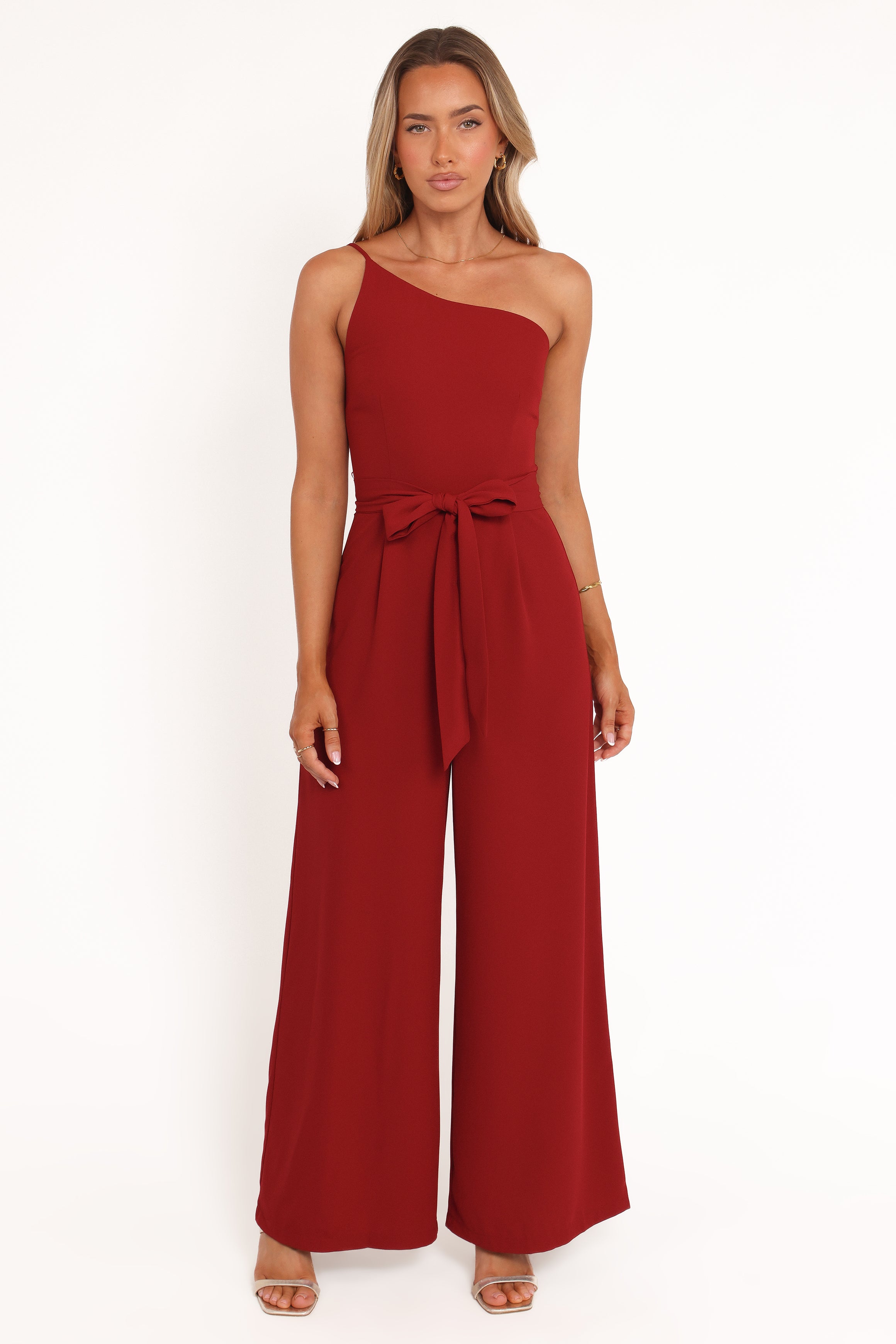 PLAYSUITS Leyton Jumpsuit - Deep Red