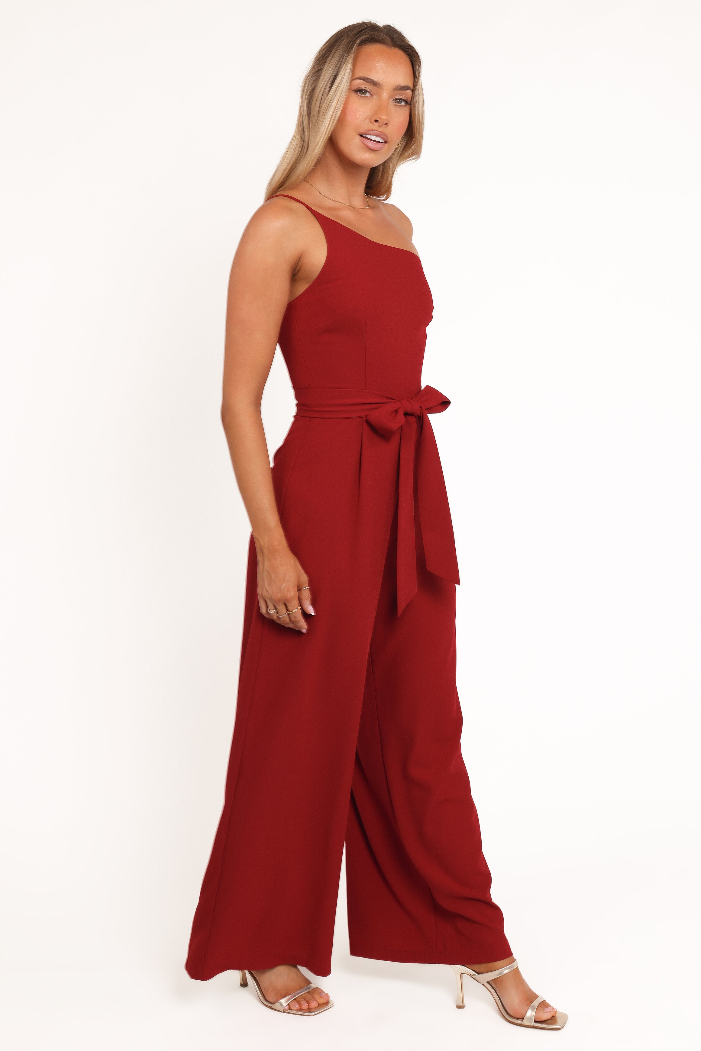 PLAYSUITS Leyton Jumpsuit - Deep Red