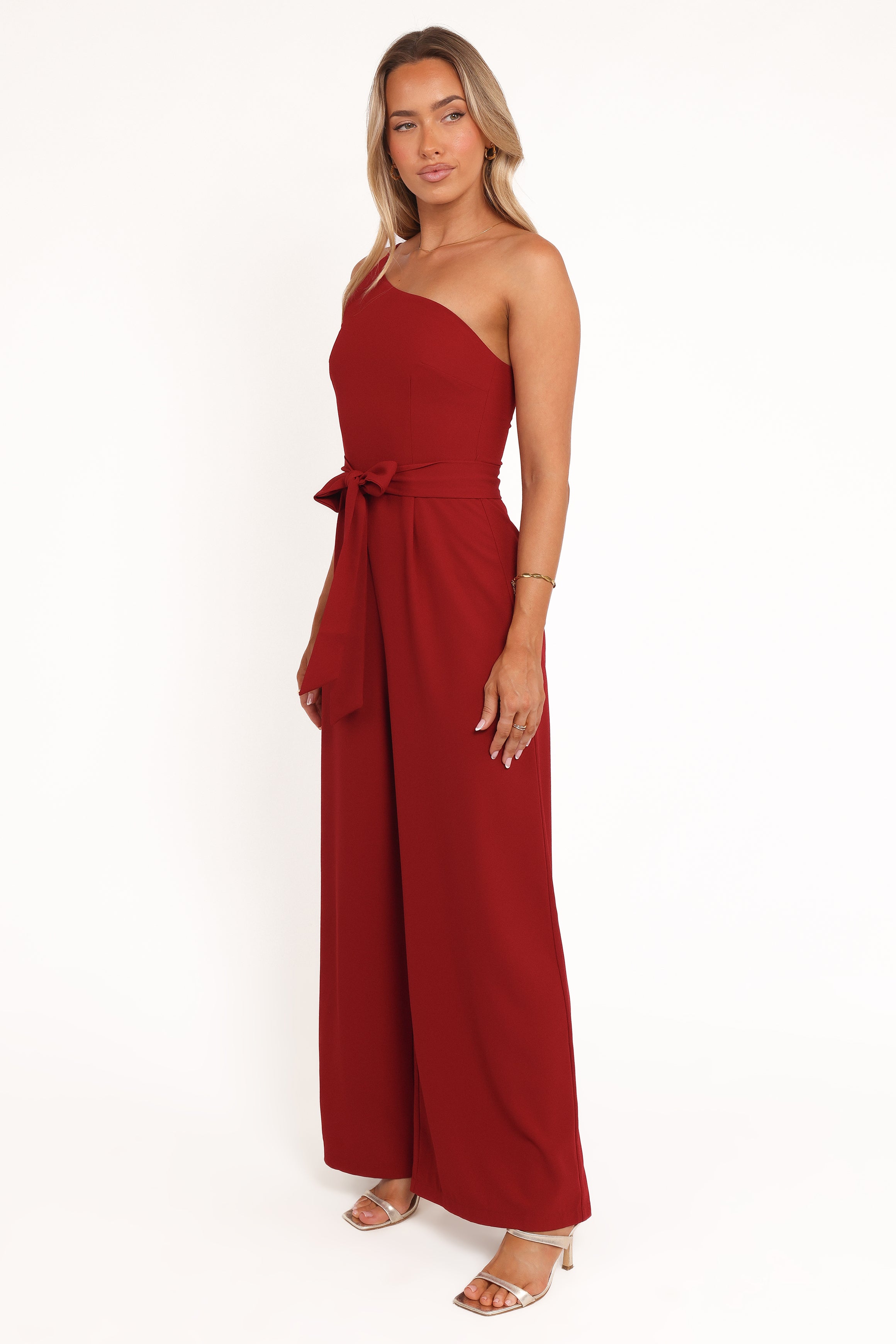 PLAYSUITS Leyton Jumpsuit - Deep Red