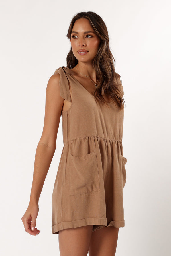 PLAYSUITS @Lindy Romper - Mocha