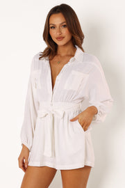 PLAYSUITS @Louis Playsuit - White