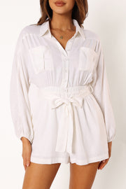 PLAYSUITS @Louis Playsuit - White