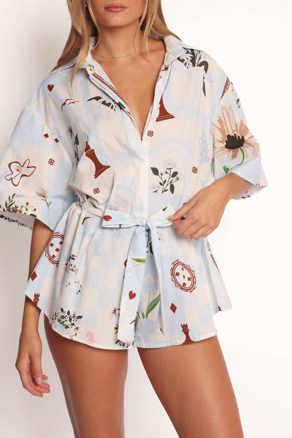 PLAYSUITS Luisa Playsuit - Blue Floral