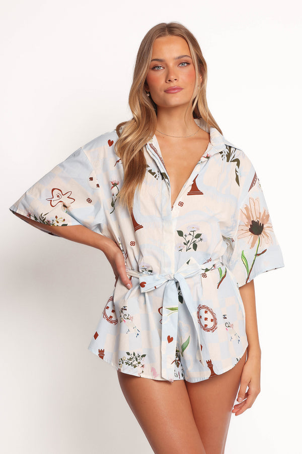 PLAYSUITS Luisa Playsuit - Blue Floral