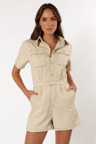 PLAYSUITS @Lynn Playsuit - Beige