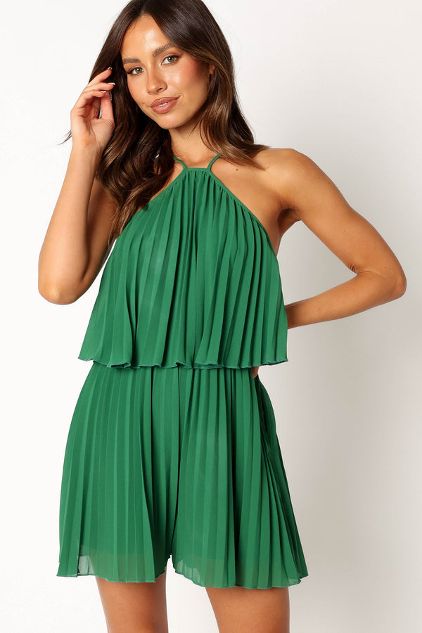 PLAYSUITS @Magnolia Pleat Playsuit - Green