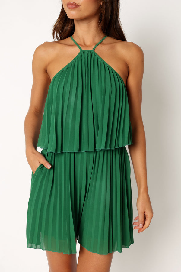 PLAYSUITS @Magnolia Pleat Playsuit - Green