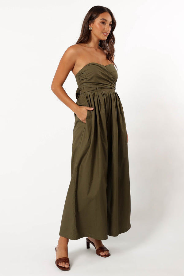 PLAYSUITS Marias Jumpsuit - Deep Olive