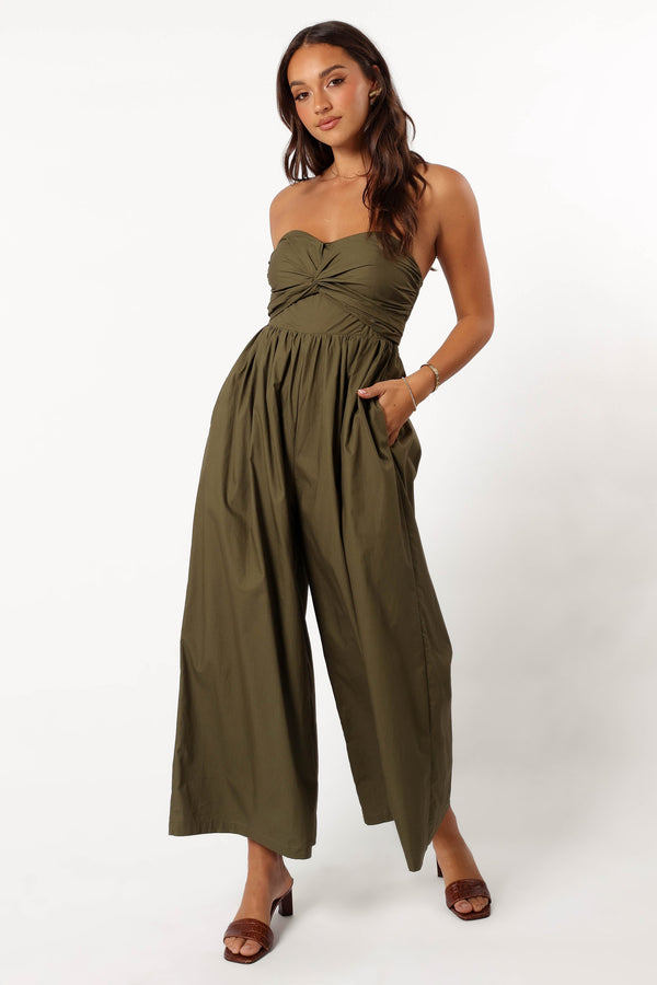 PLAYSUITS Marias Jumpsuit - Deep Olive