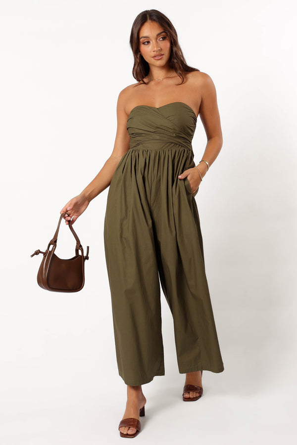 PLAYSUITS Marias Jumpsuit - Deep Olive