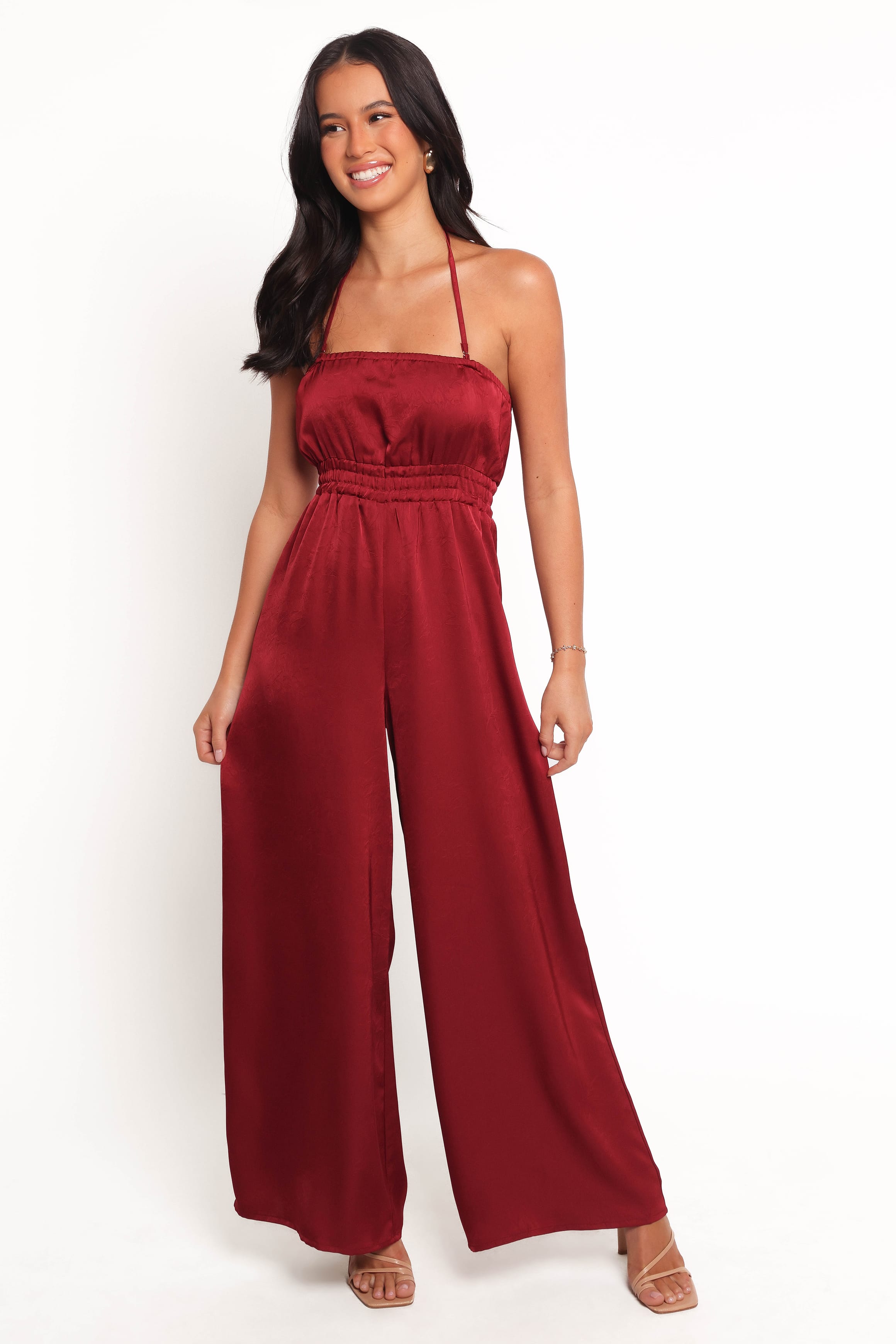 PLAYSUITS Melanii Jumpsuit - Deep Red
