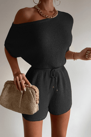 PLAYSUITS Miami Knit Playsuit - Black