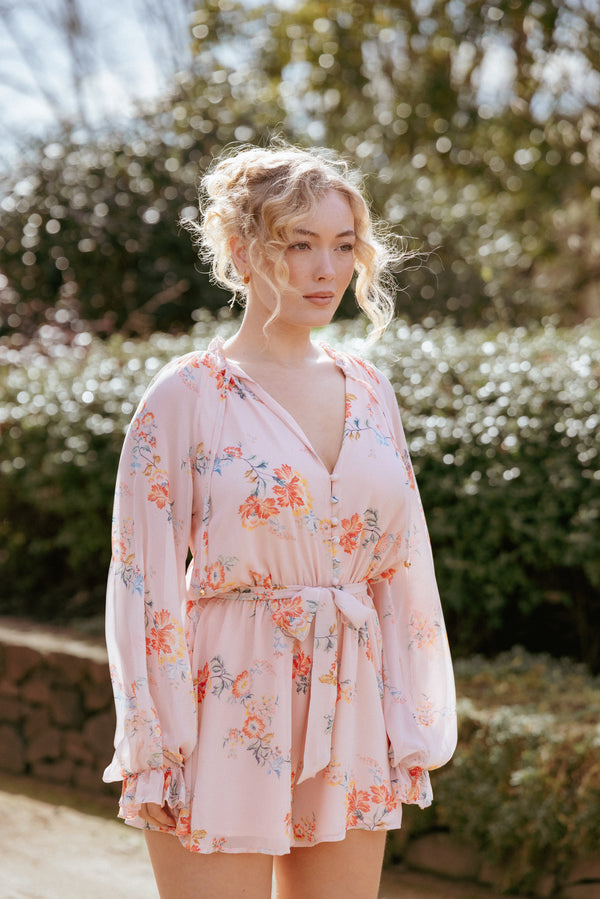 PLAYSUITS Michelle Playsuit - Paisley Peach