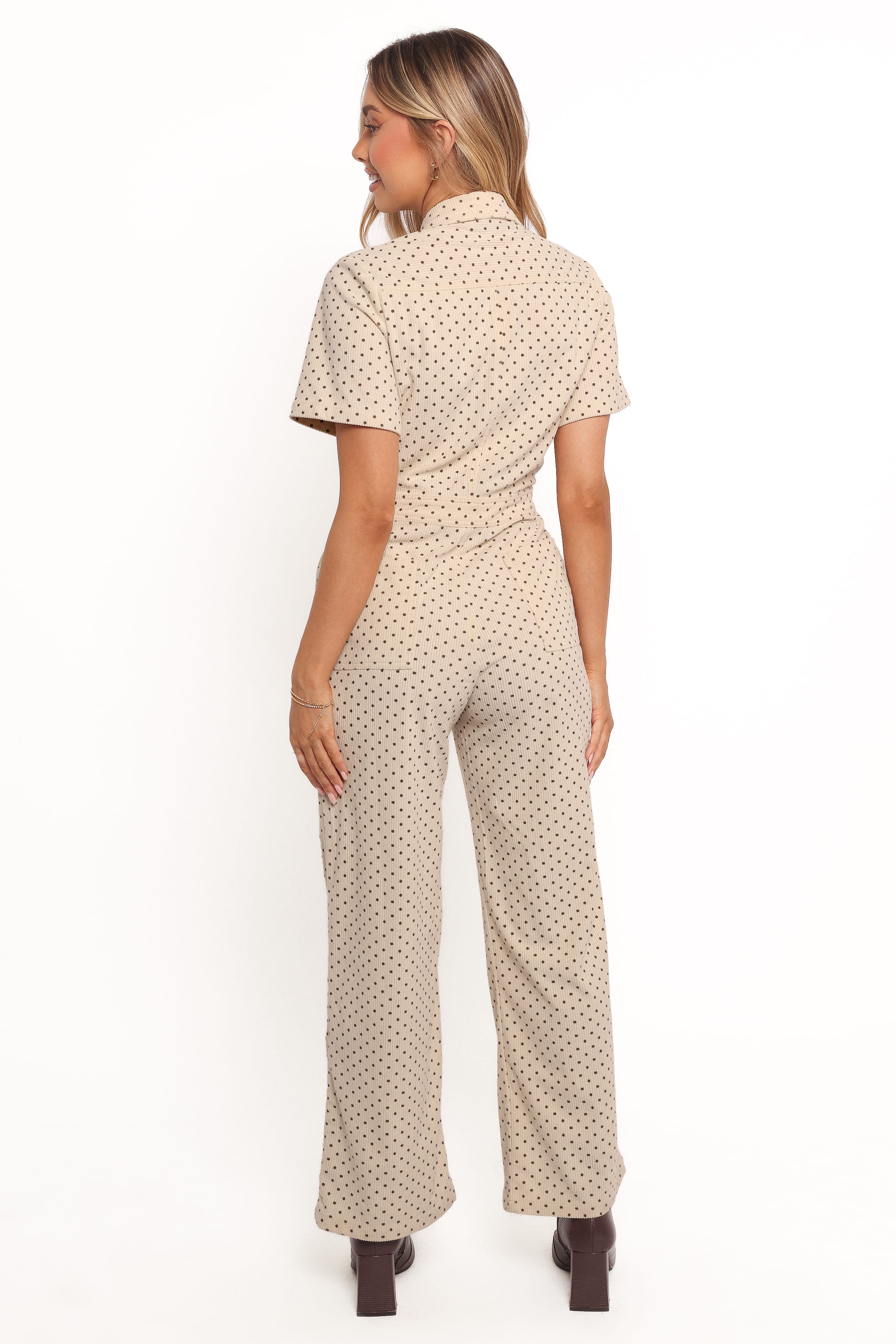 PLAYSUITS Mikia Jumpsuit - Cream Brown