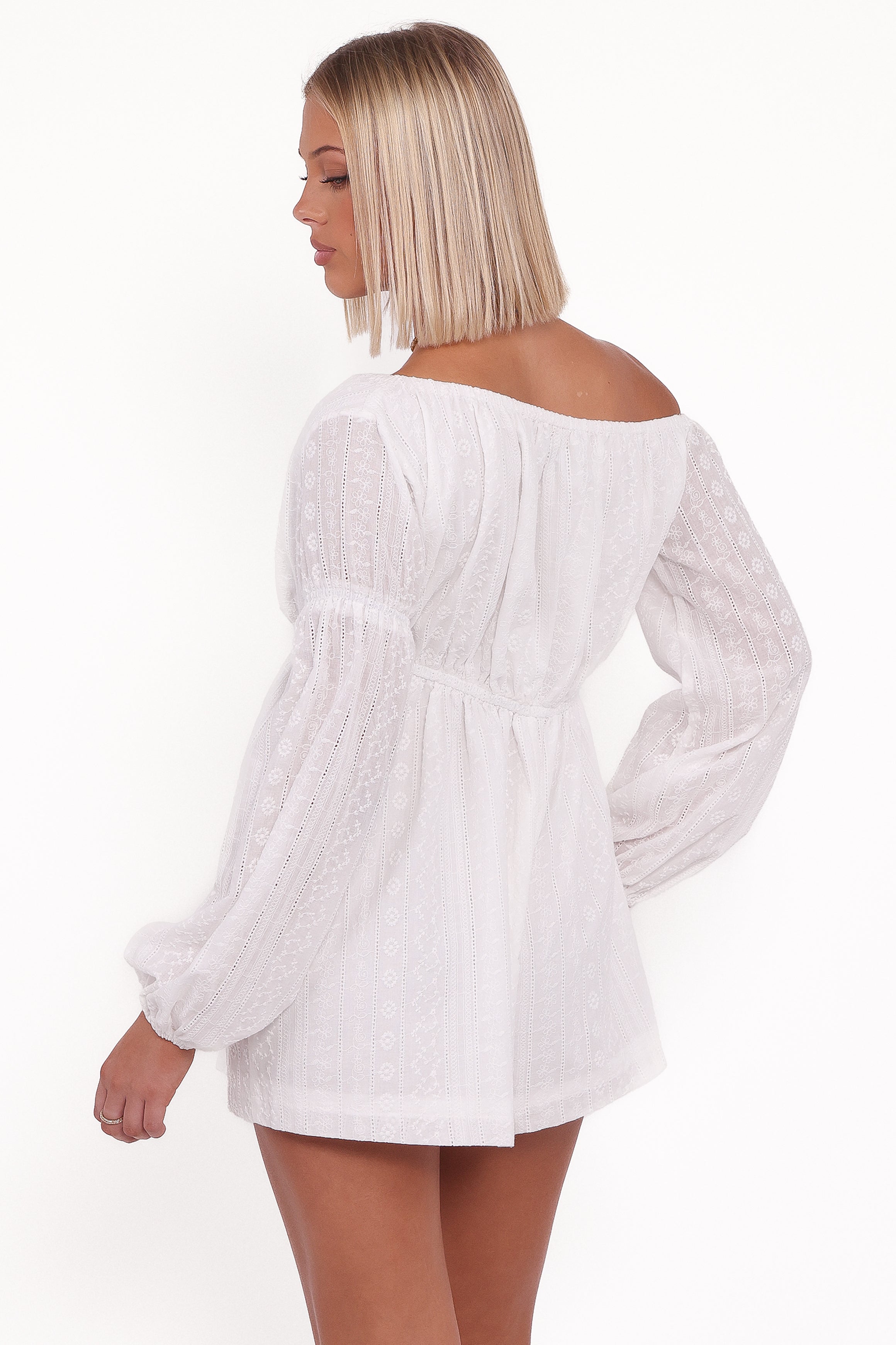 PLAYSUITS Milani Off Shoulder Playsuit - White