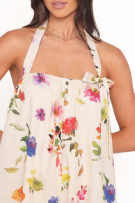 PLAYSUITS Mirella Tie Neck Playsuit - Multi