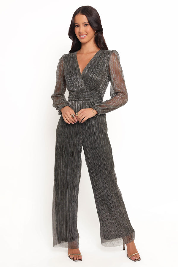 PLAYSUITS Mossie Long Sleeve Jumpsuit - Moonlight Gold