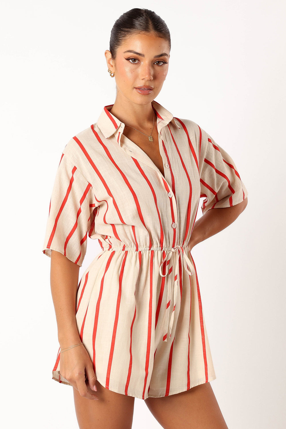 PLAYSUITS @Myles Playsuit - Red Stripe
