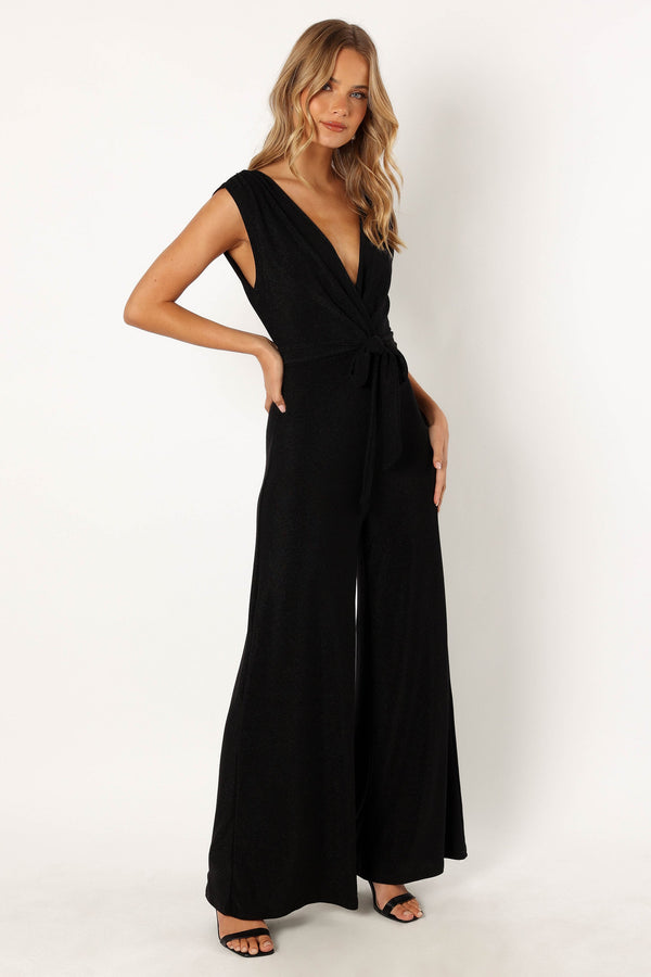 PLAYSUITS @Nora Wide Leg Jumpsuit - Black