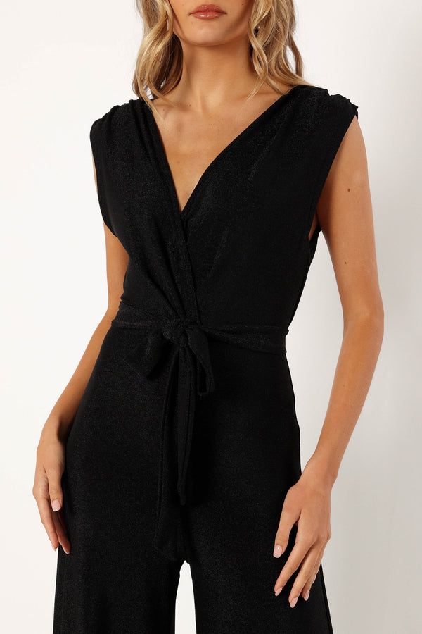 PLAYSUITS @Nora Wide Leg Jumpsuit - Black