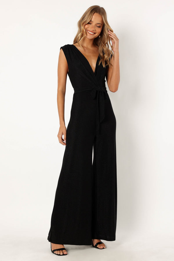 PLAYSUITS @Nora Wide Leg Jumpsuit - Black