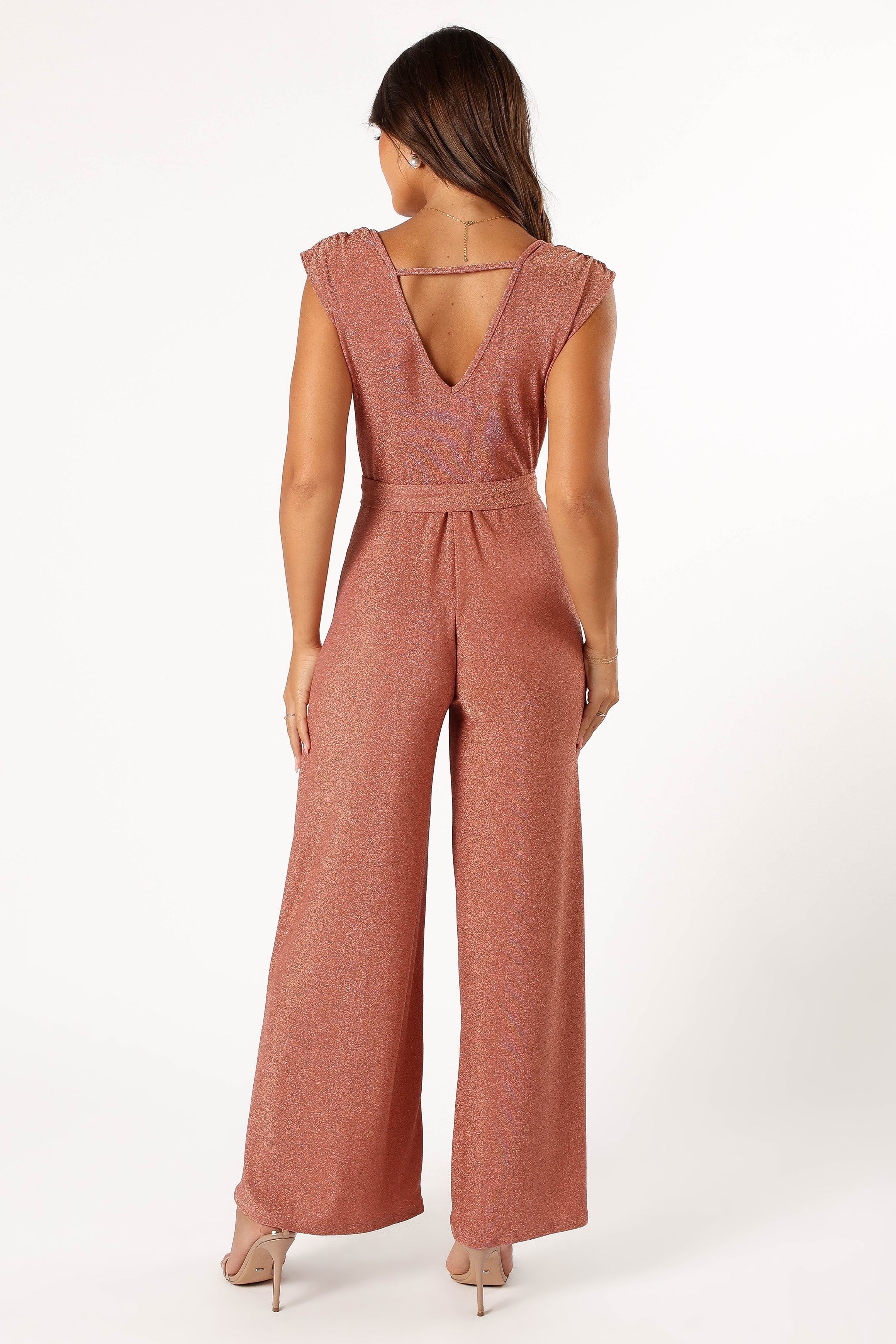 PLAYSUITS @Nora Wide Leg Jumpsuit - Dusty Rose