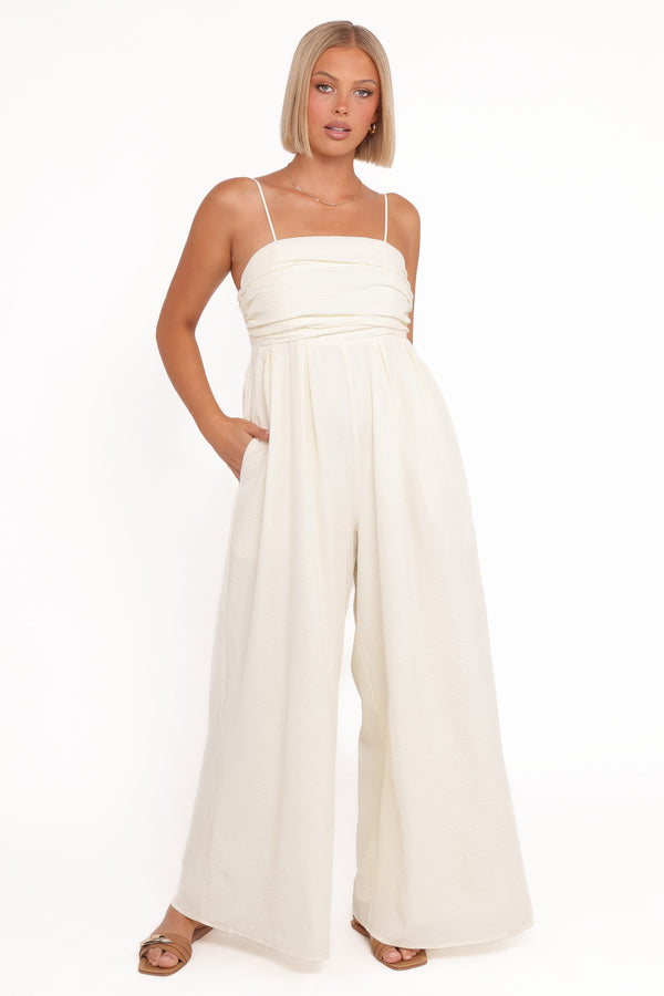 PLAYSUITS Pricilla Jumpsuit - Butter