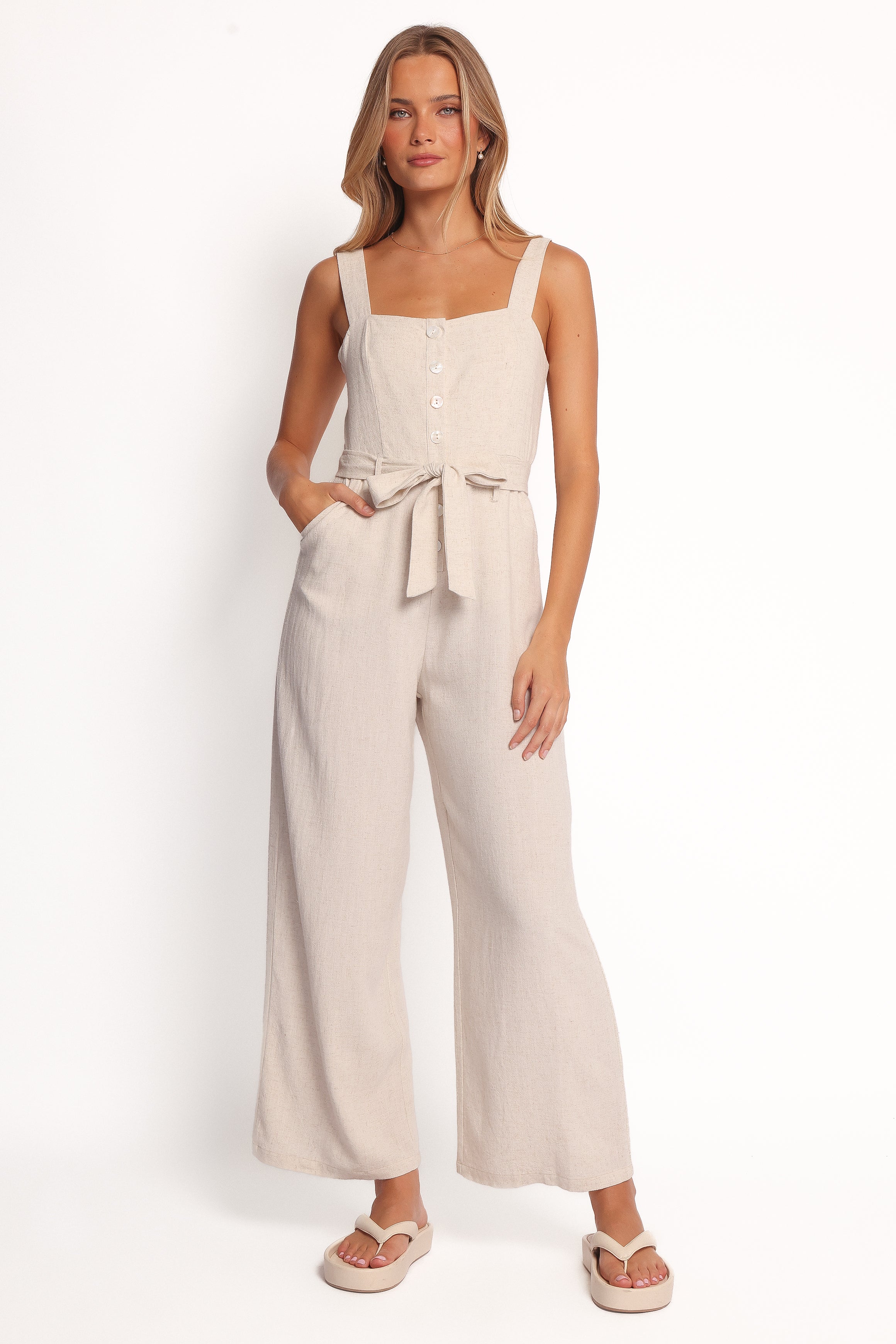 PLAYSUITS Rachel Jumpsuit - Beige