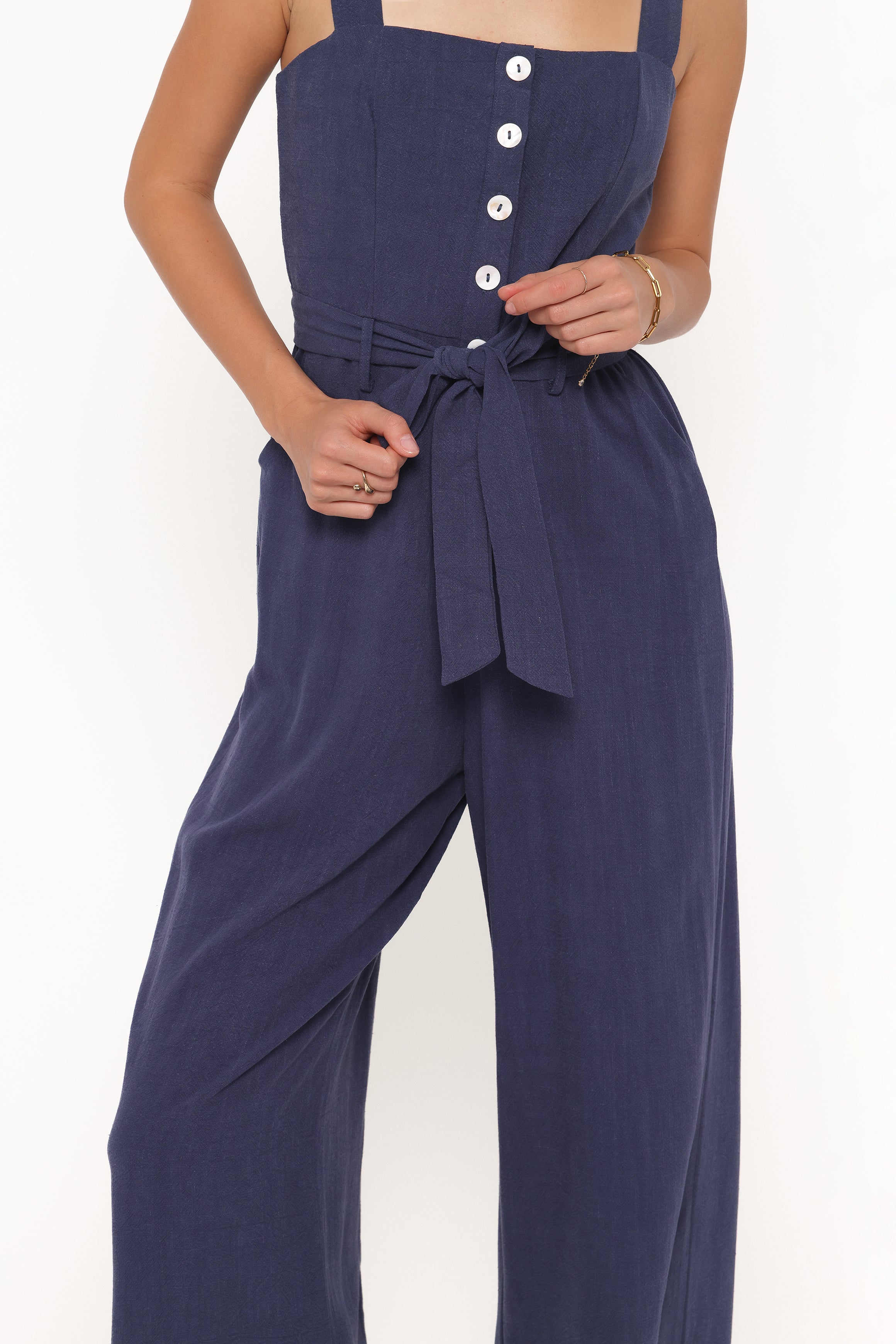 PLAYSUITS Rachel Jumpsuit - Navy