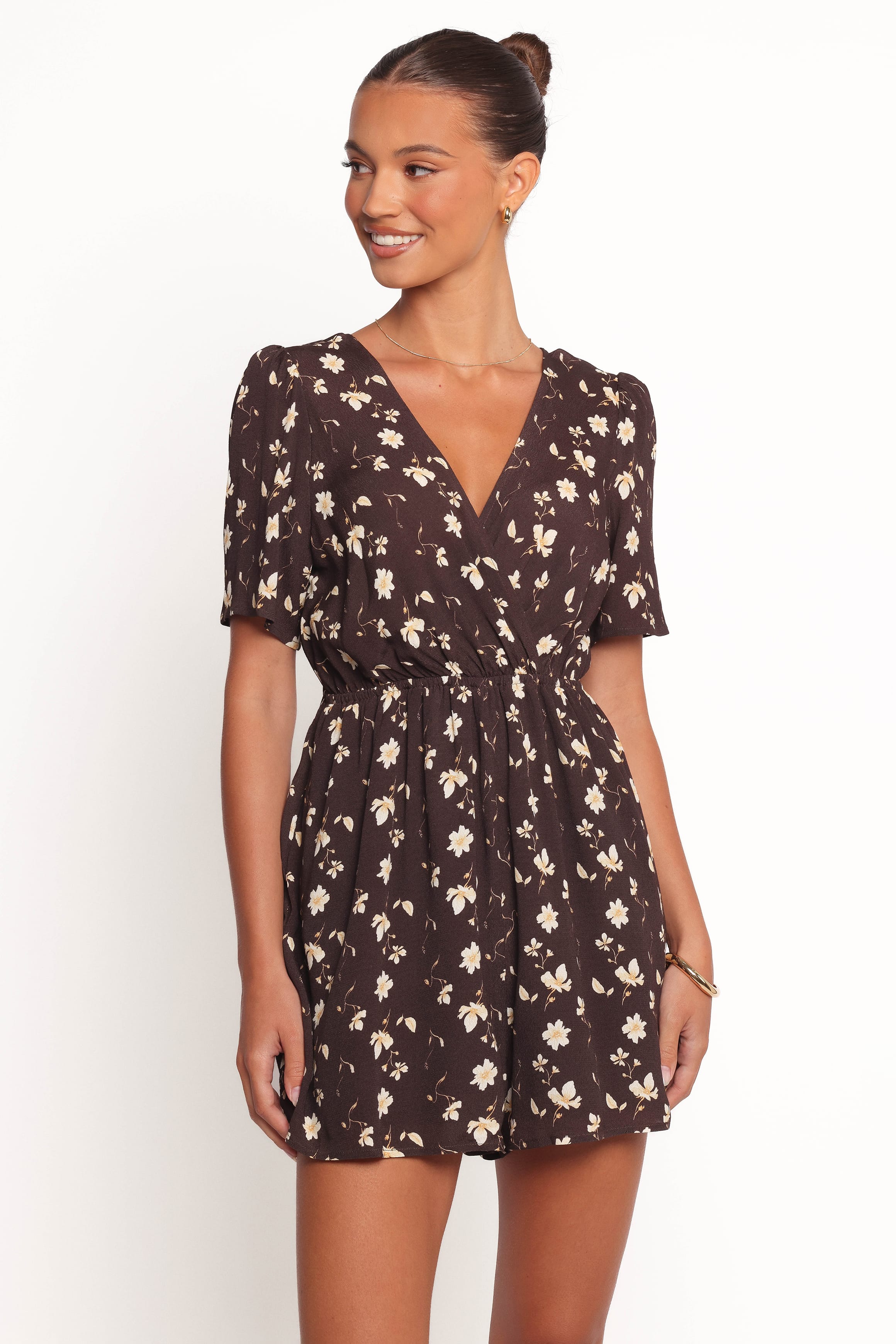 PLAYSUITS Raschelle Playsuit - Brown Ditsy