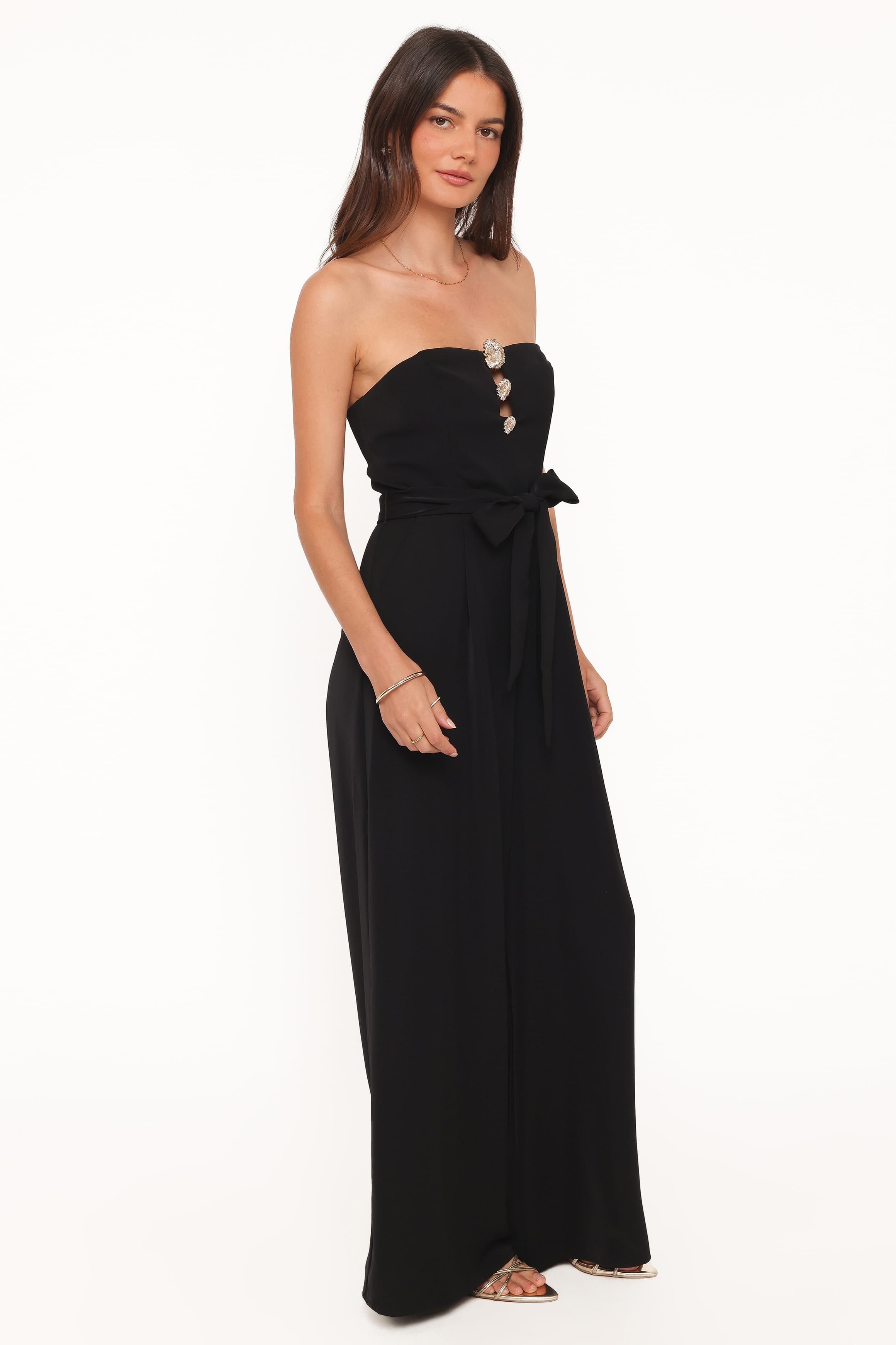 PLAYSUITS Rois Strapless Jumpsuit - Black