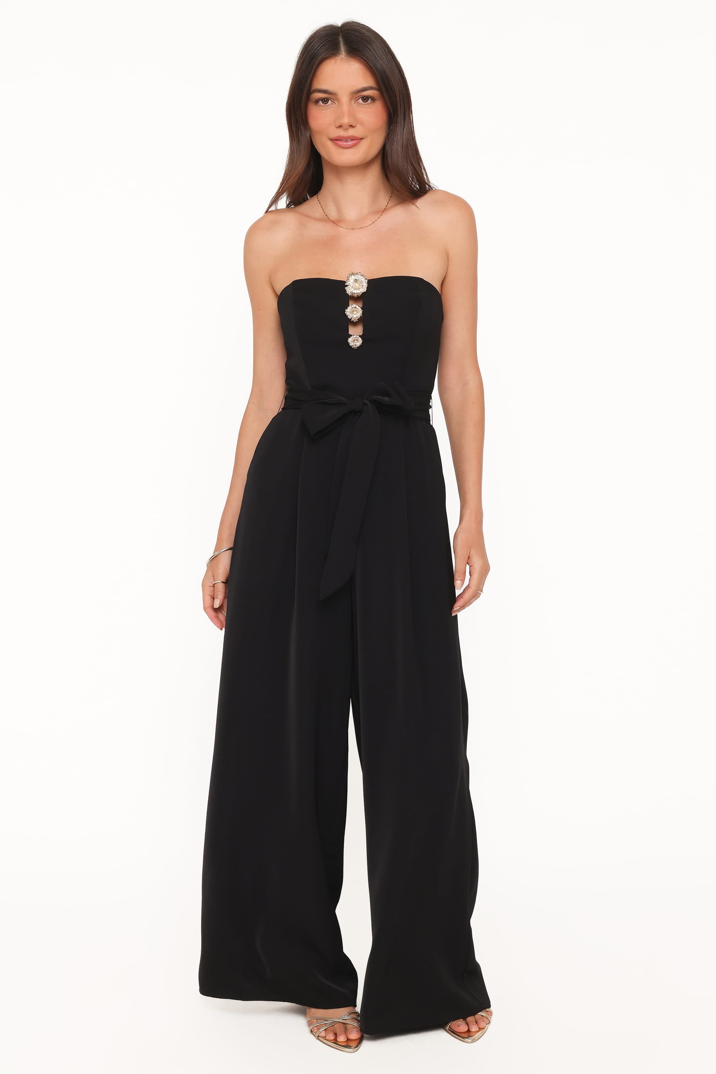 PLAYSUITS Rois Strapless Jumpsuit - Black