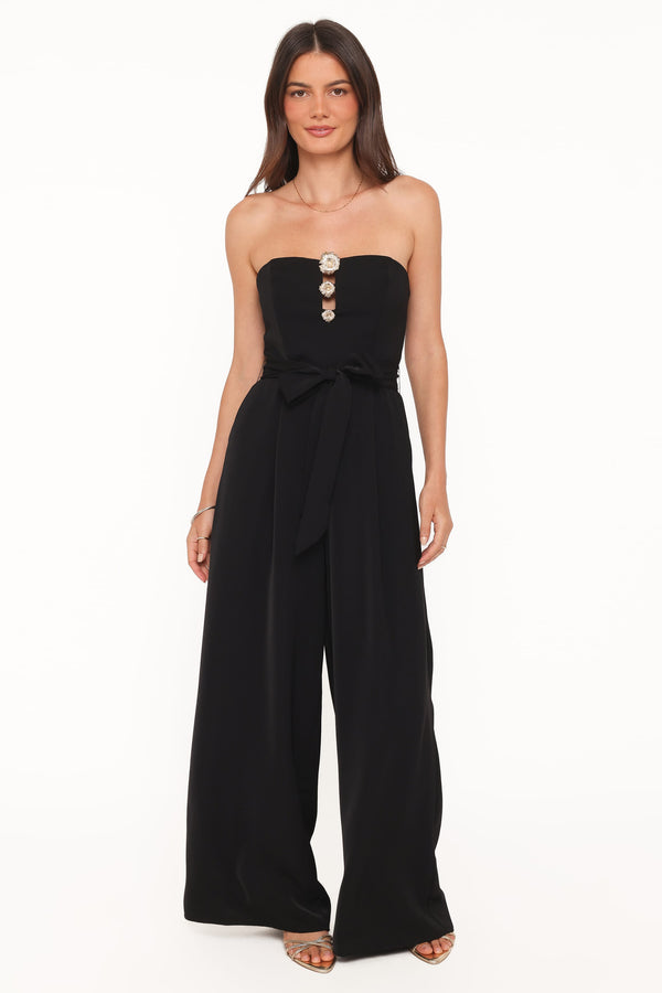PLAYSUITS Rois Strapless Jumpsuit - Black
