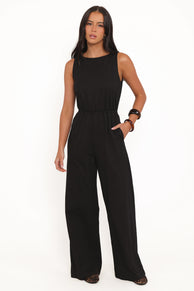 PLAYSUITS Sansa Stretch Jumpsuit - Black