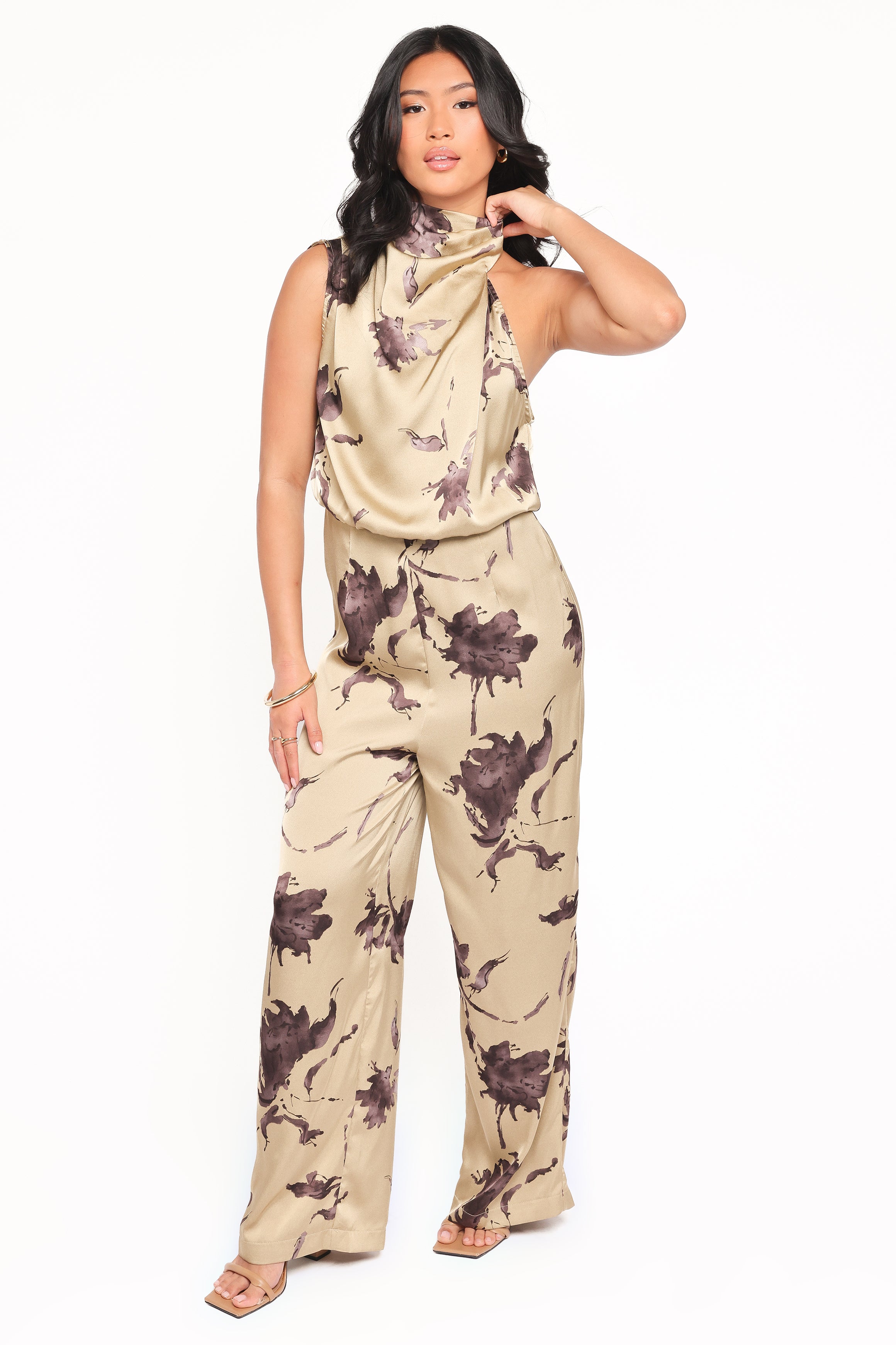 PLAYSUITS Savannah Jumpsuit - Gold Floral