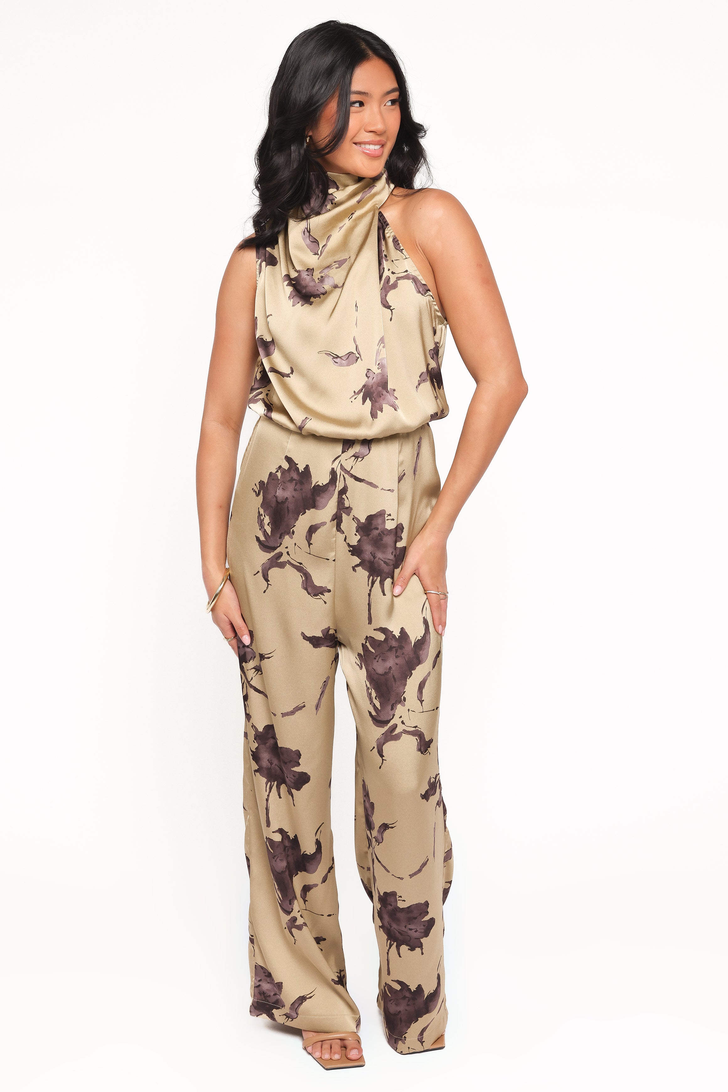 PLAYSUITS Savannah Jumpsuit - Gold Floral