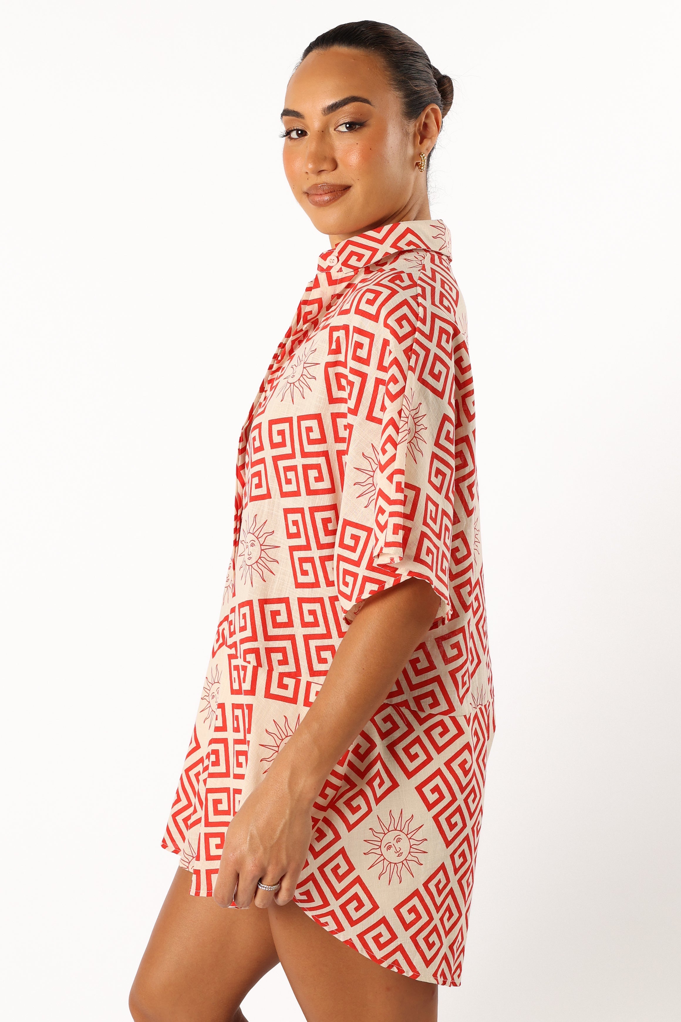 PLAYSUITS @Sebastian Playsuit - Beige Red