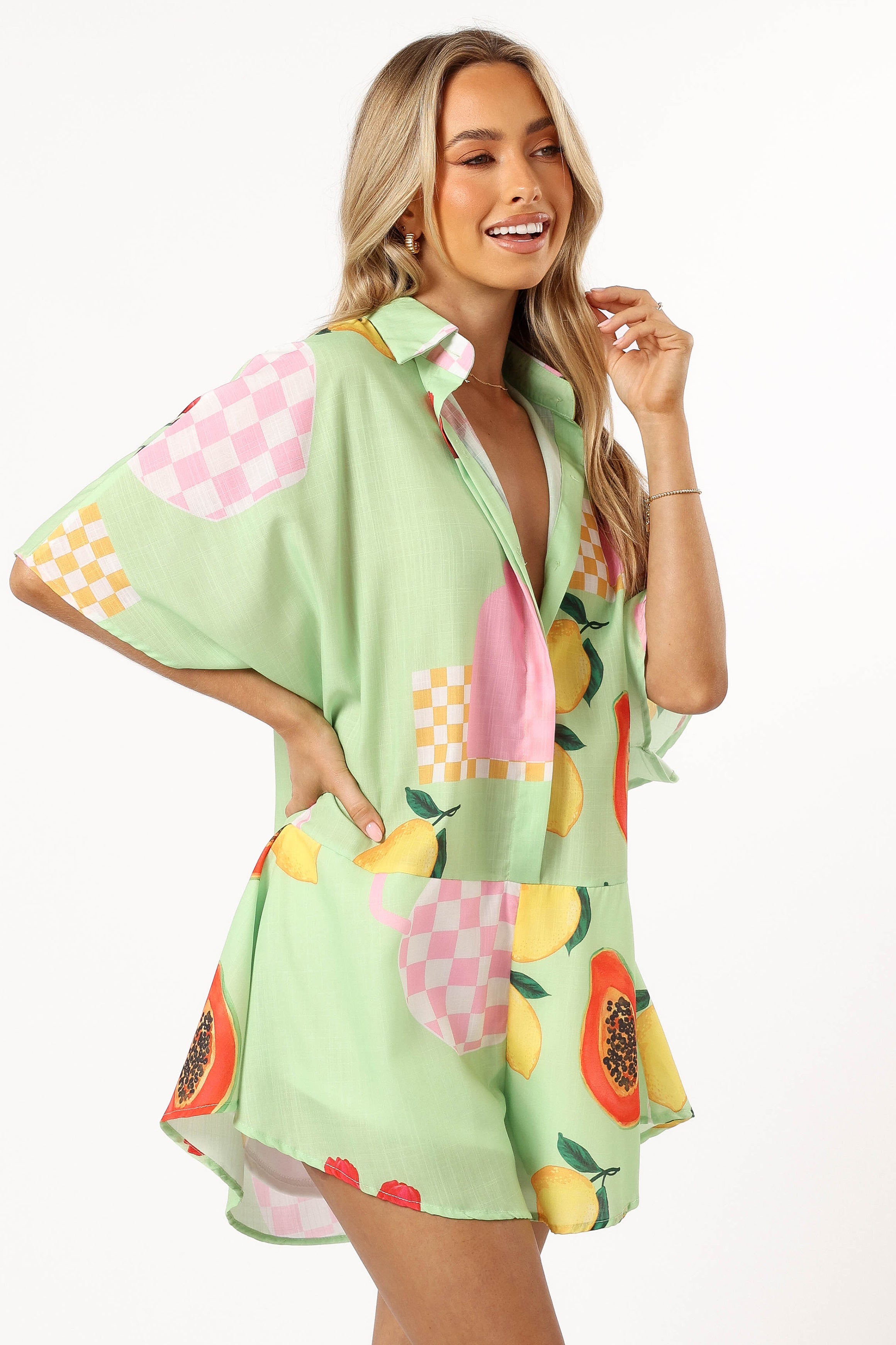 PLAYSUITS @Sebastian Playsuit - Green Papaya