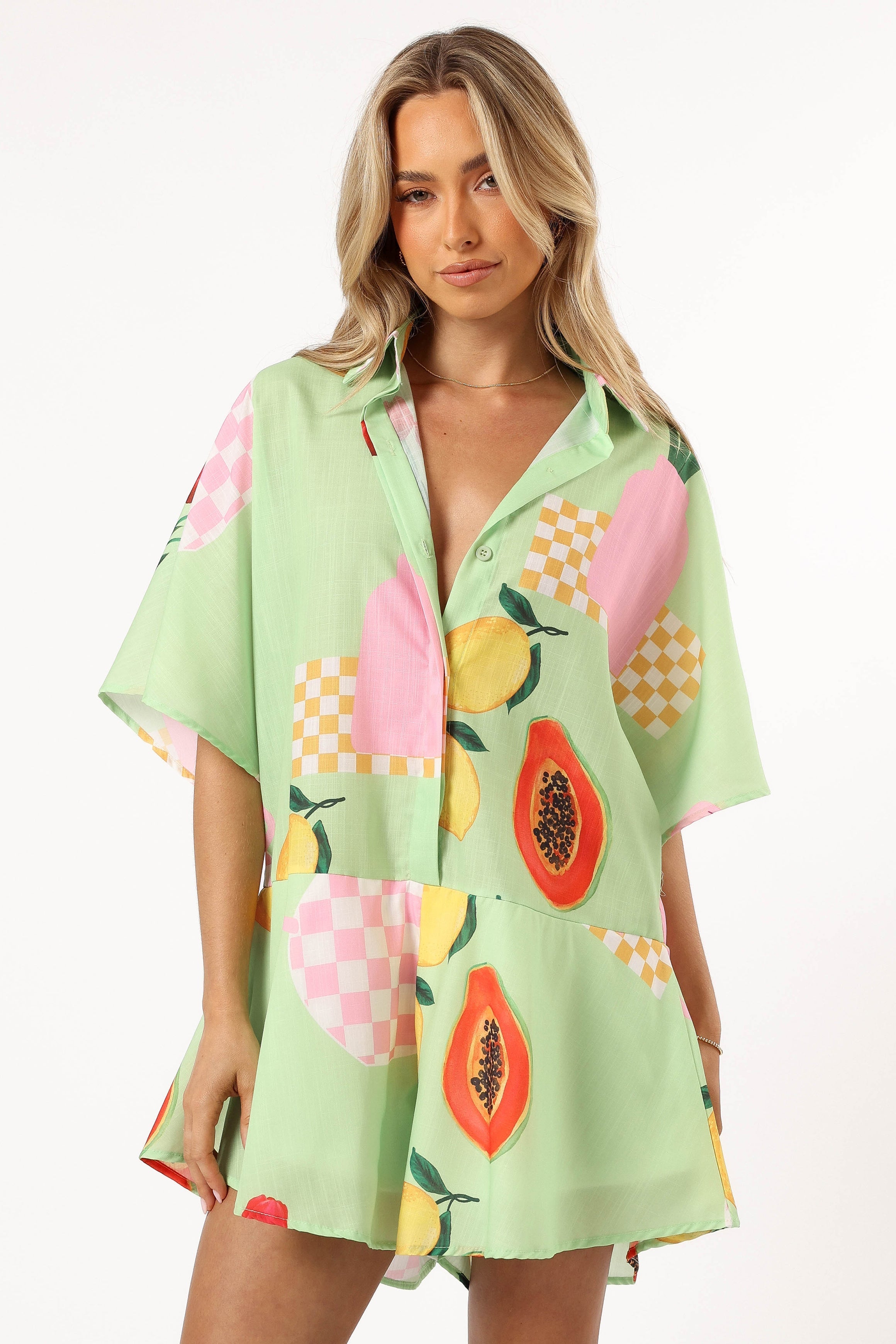 PLAYSUITS @Sebastian Playsuit - Green Papaya