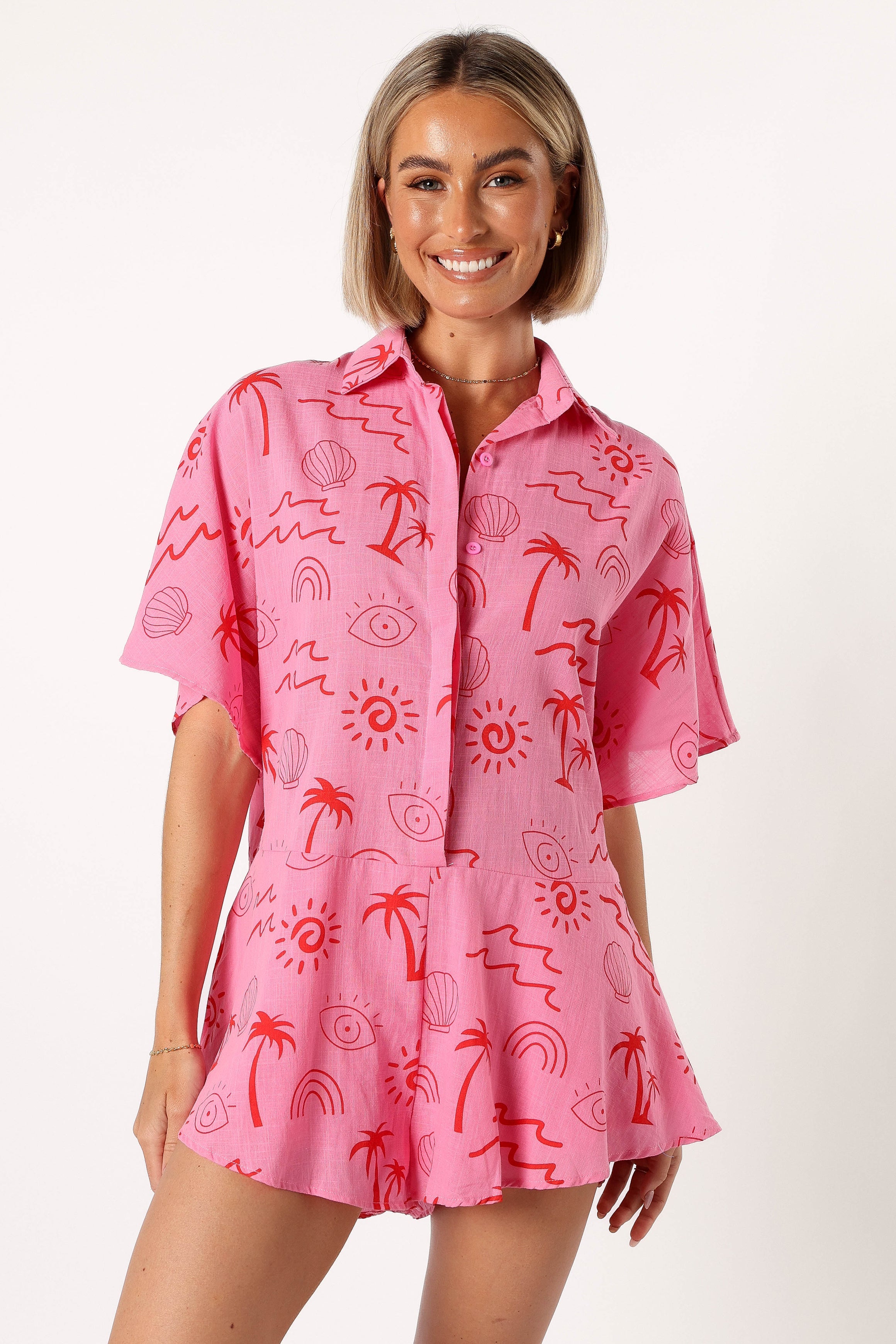 PLAYSUITS @Sebastian Playsuit - Pink Print